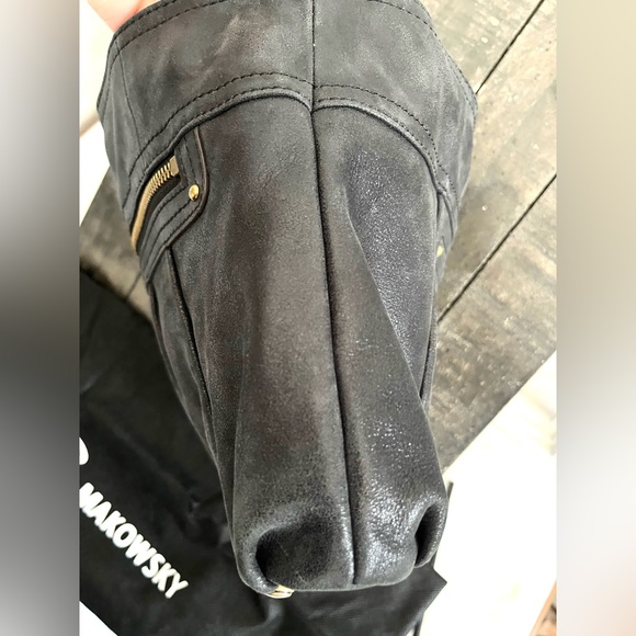 B. MAKOWSKY Leather Shoulder Bag Chain - Picture 8 of 10